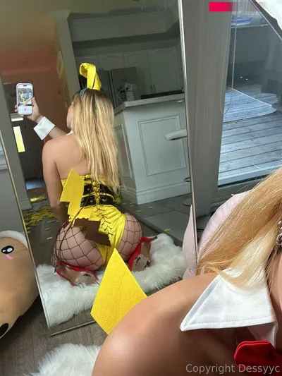 Dessyyc - Pikachu bunny girl nude cosplay leaked 10347