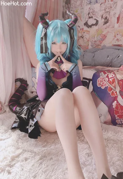 [習呆呆] Little Devil Miku nude cosplay leaked 531085