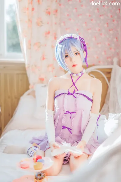 桜桃喵 - 蕾姆小睡裙 nude cosplay leaked 373466