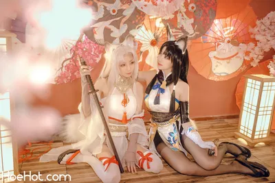 miko酱ww&amp;花京院腥鱼 - 胡桃 nude cosplay leaked 428601