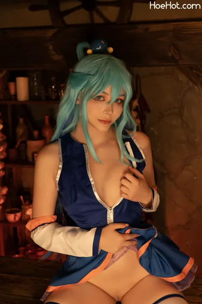 tsukides - aqua nude cosplay leaked 139604