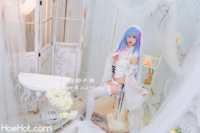 黏黏团子兔 - 长发蕾姆 nude cosplay leaked 312947