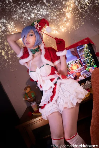 Blondelashes19 - Ram &amp; Rem XMAS nude cosplay leaked 213584