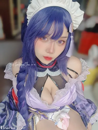 Tsunnyanchan - Maid Raiden Shogun nude cosplay leaked 25043