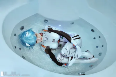 Shaeunderscore - Rei Ayanami Bath nude cosplay leaked 22079