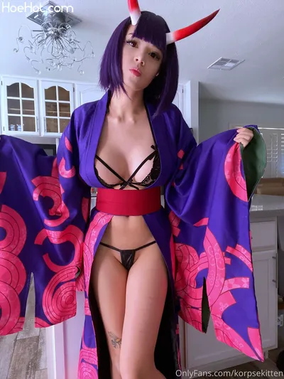 Korpsekitten - Shuten Douji lingerie nude cosplay leaked 388810