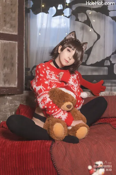 Megumi Koneko - Christmas Makoto nude cosplay leaked 375843