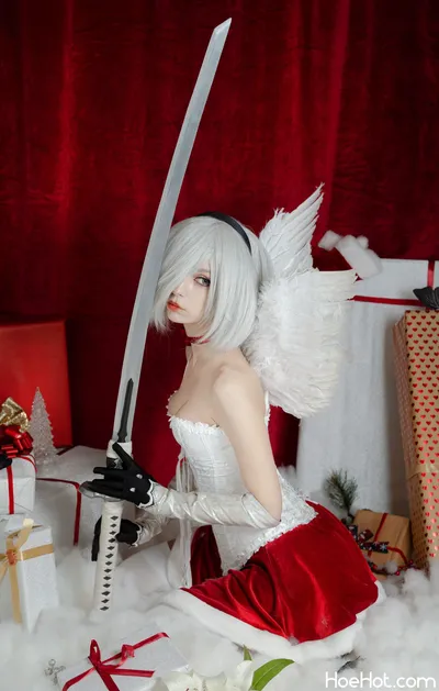 Himeecosplay - 2B Xmas nude cosplay leaked 347377