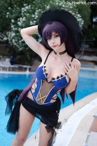 Himeecosplay - Mona swimsuit nude cosplay leaked 343527