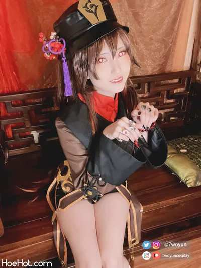 Twoyun - Hu Tao nude cosplay leaked 324019