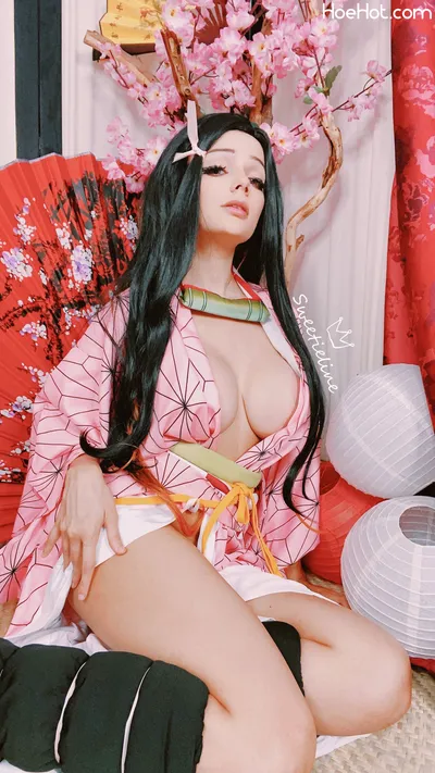 SweetieLine - Nezuko nude cosplay leaked 318281