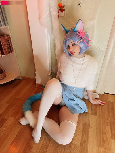 Caticornplay - Rem nude cosplay leaked 8716