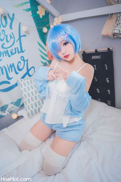 [Cosplay] 猫君君MaoJun 雷姆猫耳睡衣 nude cosplay leaked 135954