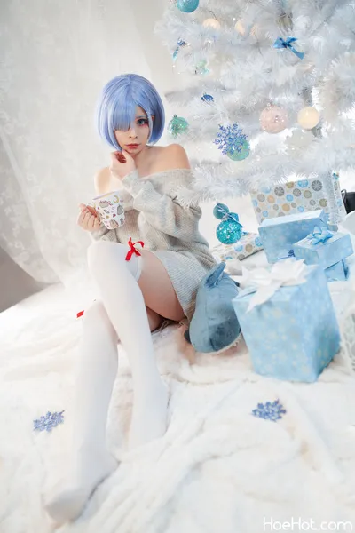 Akariia - Rem XMAS nude cosplay leaked 297861