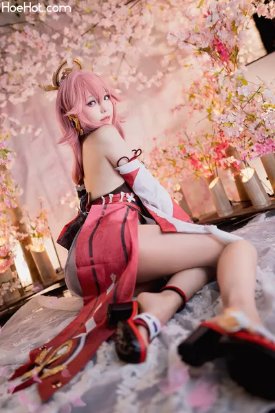 Ely - Yae Miko nude cosplay leaked 435986