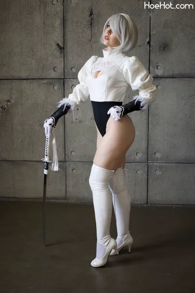 Genevieve Marie - 2B white nude cosplay leaked 61269