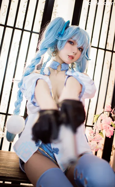 阿包也是兔娘 NO.035 - 少女前线 PA15翠雀媚 nude cosplay leaked 158121