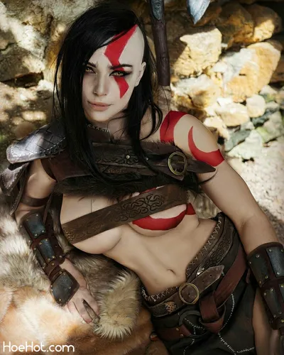 Octokuro - Female Kratos nude cosplay leaked 27032