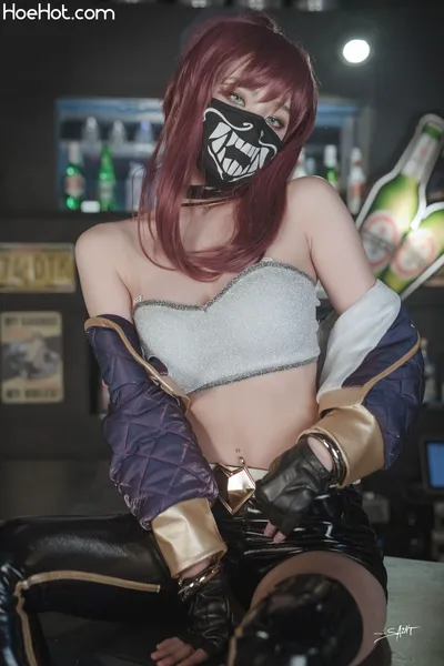 Yuna (유나) - Akali K/DA nude cosplay leaked 349059