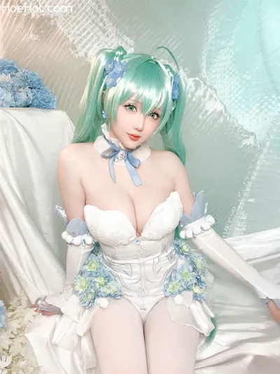 星之迟迟 初音未来粉蝶花精灵 Small nude cosplay leaked 31513