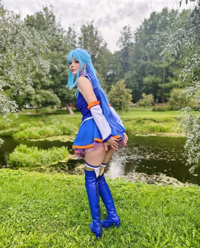 tsukides - aqua nude cosplay leaked 139612