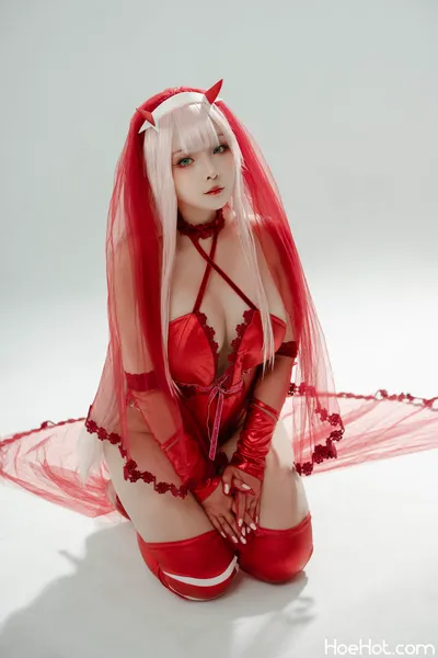 Sayo Momo - Zero Two Wedding Dress nude cosplay leaked 450036