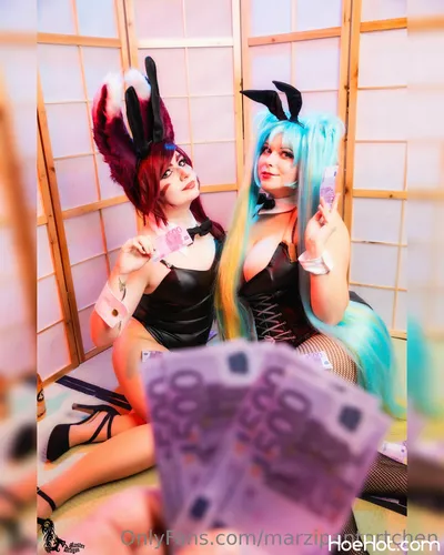 Marzipantortchen - Casino Sona &amp; Xayah nude cosplay leaked 37640