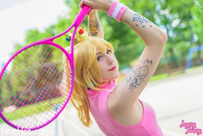 SugaryBunny - Peach Tennis nude cosplay leaked 525082