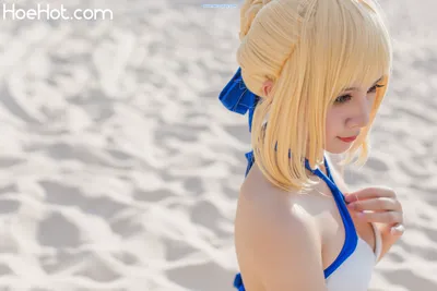 [秋山AkI] 水着弓SABER nude cosplay leaked 225207