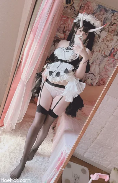 習呆呆  メイド能代 nude cosplay leaked 222744