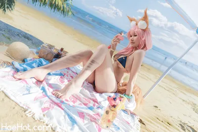 [uki雨季] 玉藻前海边泳装 FATE Tamamo no Mae Bikini nude cosplay leaked 386091