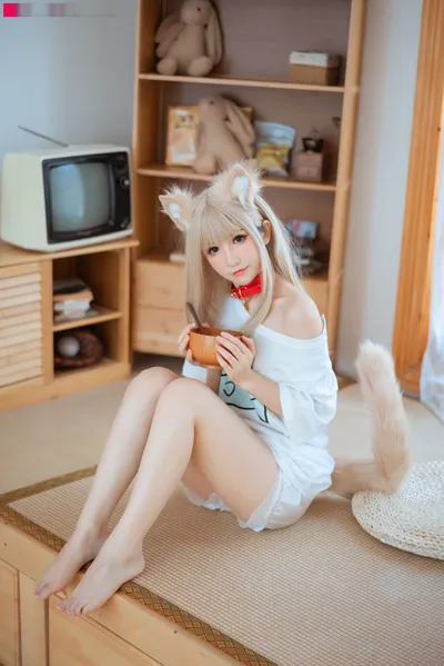 衣衣 - 猫娘 黄豆粉 nude cosplay leaked 5300