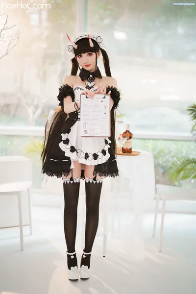 [面饼仙儿] 能代女仆 Azur Lane Noshiro Maid nude cosplay leaked 316013