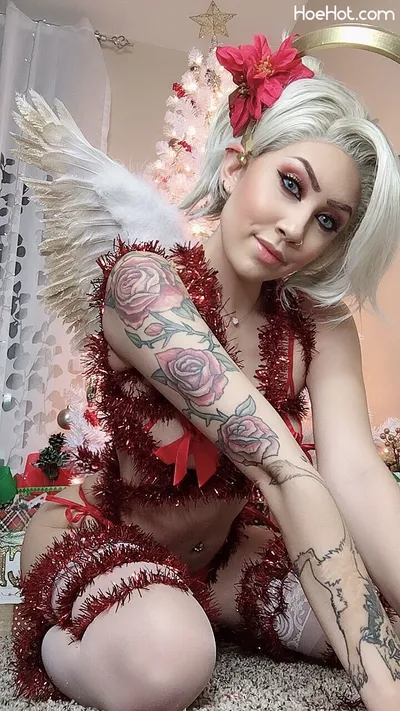 Felicia Vox - XMAS Mercy nude cosplay leaked 372316