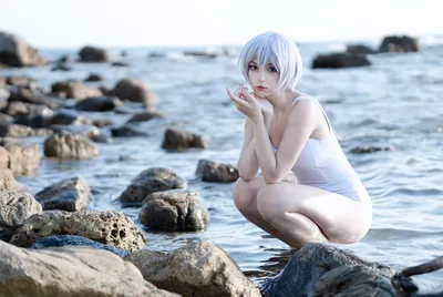 Himeecosplay - Rei Swimsuit nude cosplay leaked 405548