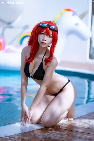 二佐Nisa - 碧蓝航线扎拉泳装 Azur Lane Zara Swimsuit nude cosplay leaked 419135