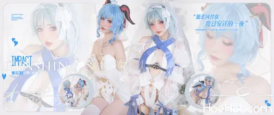 爆机少女喵小吉&amp;云烧 - 原神花嫁：优菈&amp;甘雨 nude cosplay leaked 378649