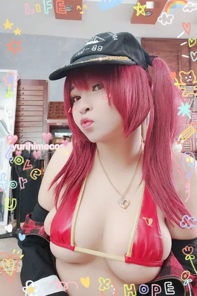 Yurihime - Houshou Marine nude cosplay leaked 23801