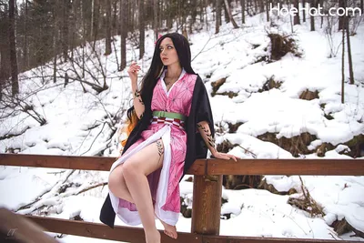 Anna Aifert - Nezuko nude cosplay leaked 387891