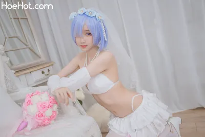 [木绵绵OwO] 蕾姆婚纱 nude cosplay leaked 128279