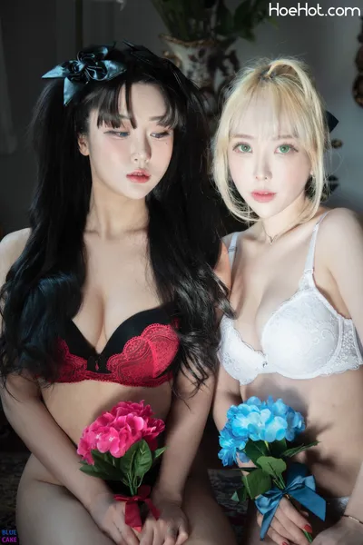 [BLUECAKE] Zia 지아 x Bomi 보미 - Fate Saber x Thosaka Rin -Lingerie ver- nude cosplay leaked 493483