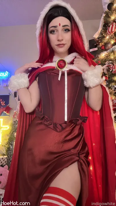 Indigo White - Red Raven Christmas nude cosplay leaked 111741