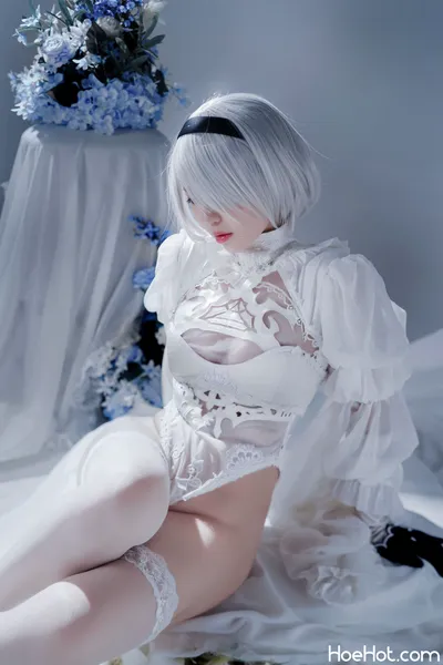 半半子 – Automataヨルハ二号B型 白いドレス nude cosplay leaked 120711