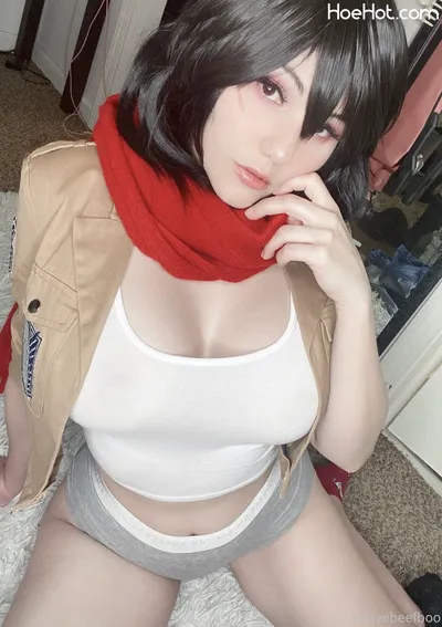 Kobaebeefboo - Mikasa nude cosplay leaked 456686