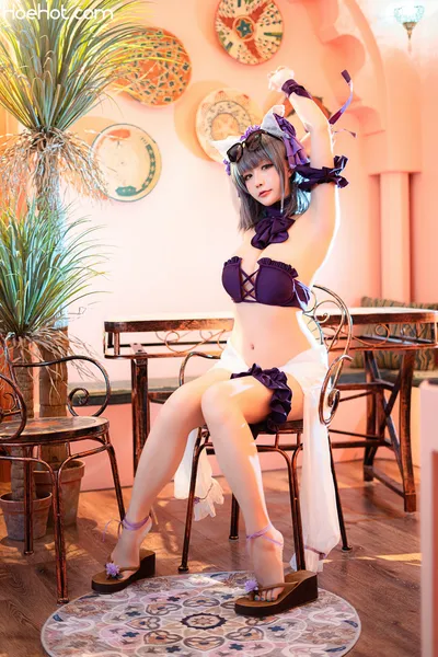 Coser@星之迟迟Hoshilily - 柴郡泳装 nude cosplay leaked 253960