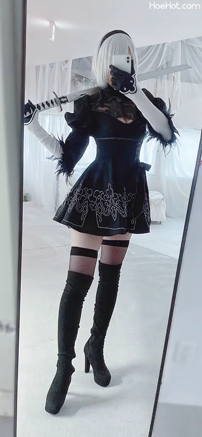 [くろ] NieR / 2B nude cosplay leaked 385020