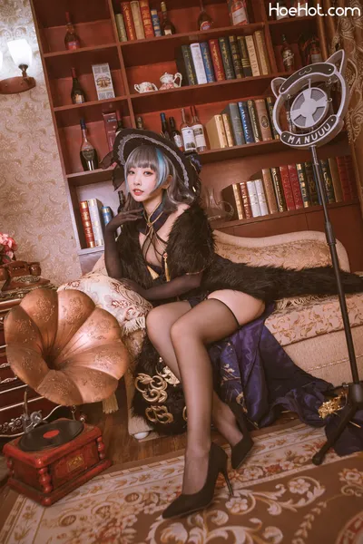 宫本桜(宫本樱樱饼) - 柴郡旗袍 音乐绚烂CaitSith nude cosplay leaked 420505