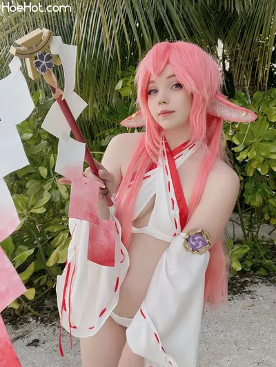 Caticornplay - Yae Miko bikini nude cosplay leaked 400417