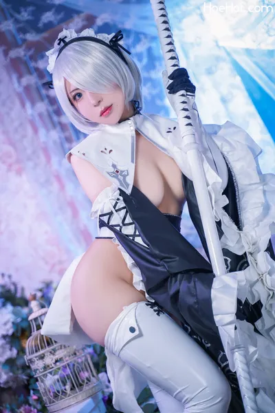 虎森森 - 2B女仆 nude cosplay leaked 382533