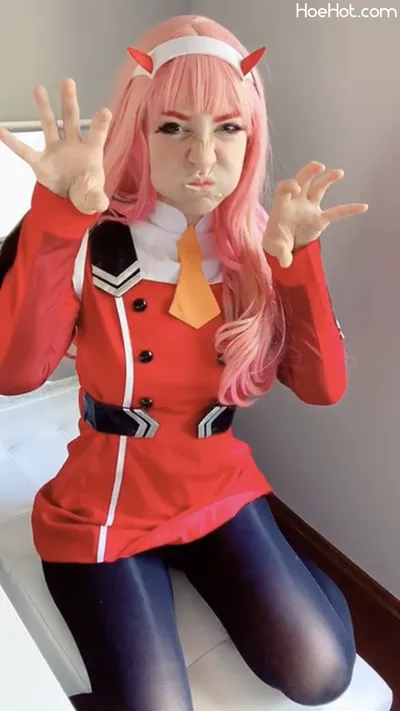 Indigo White - Zero Two Uniform nude cosplay leaked 174385